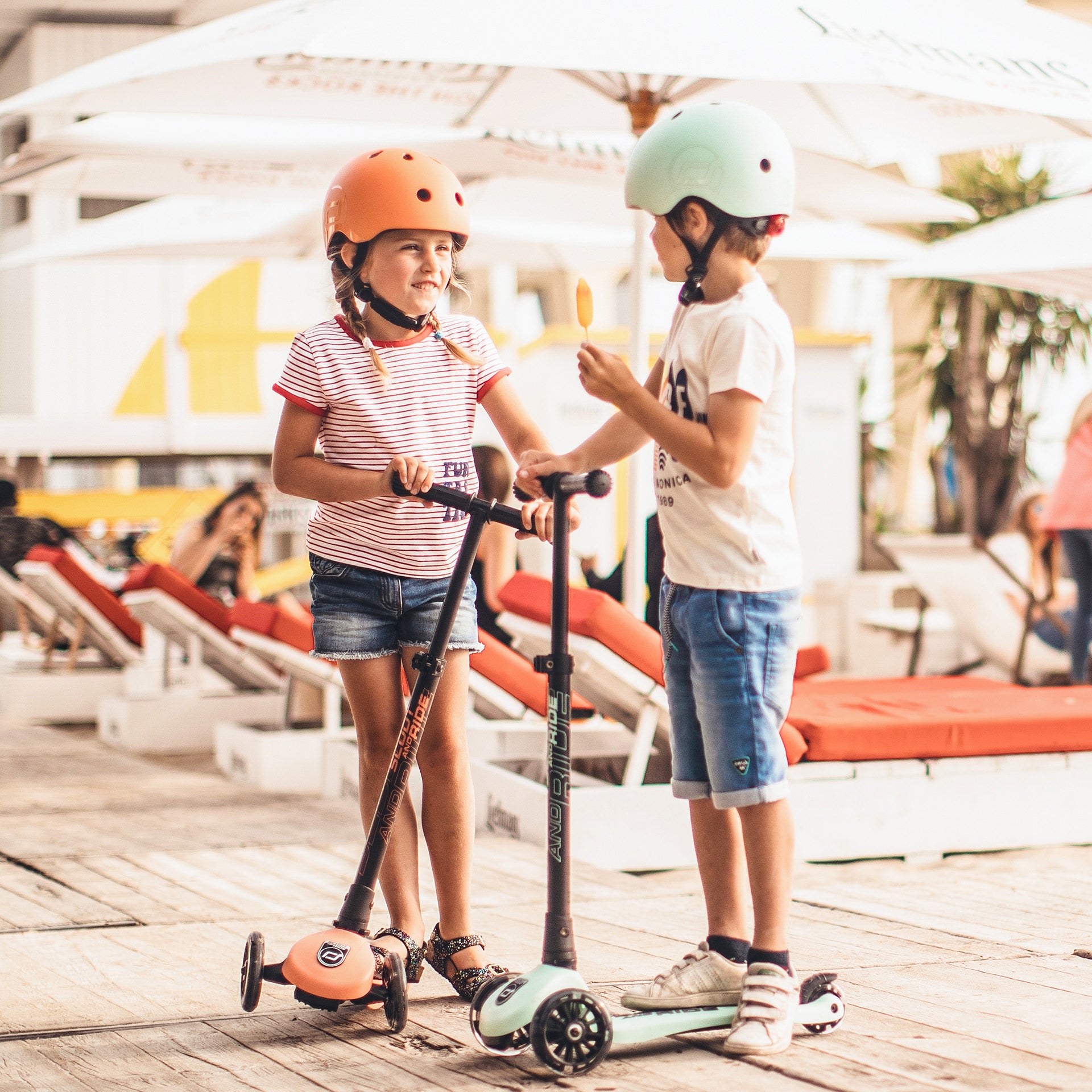 Kids Helmet in Peach – Small to Medium Size for 3-7 Year Old image 2