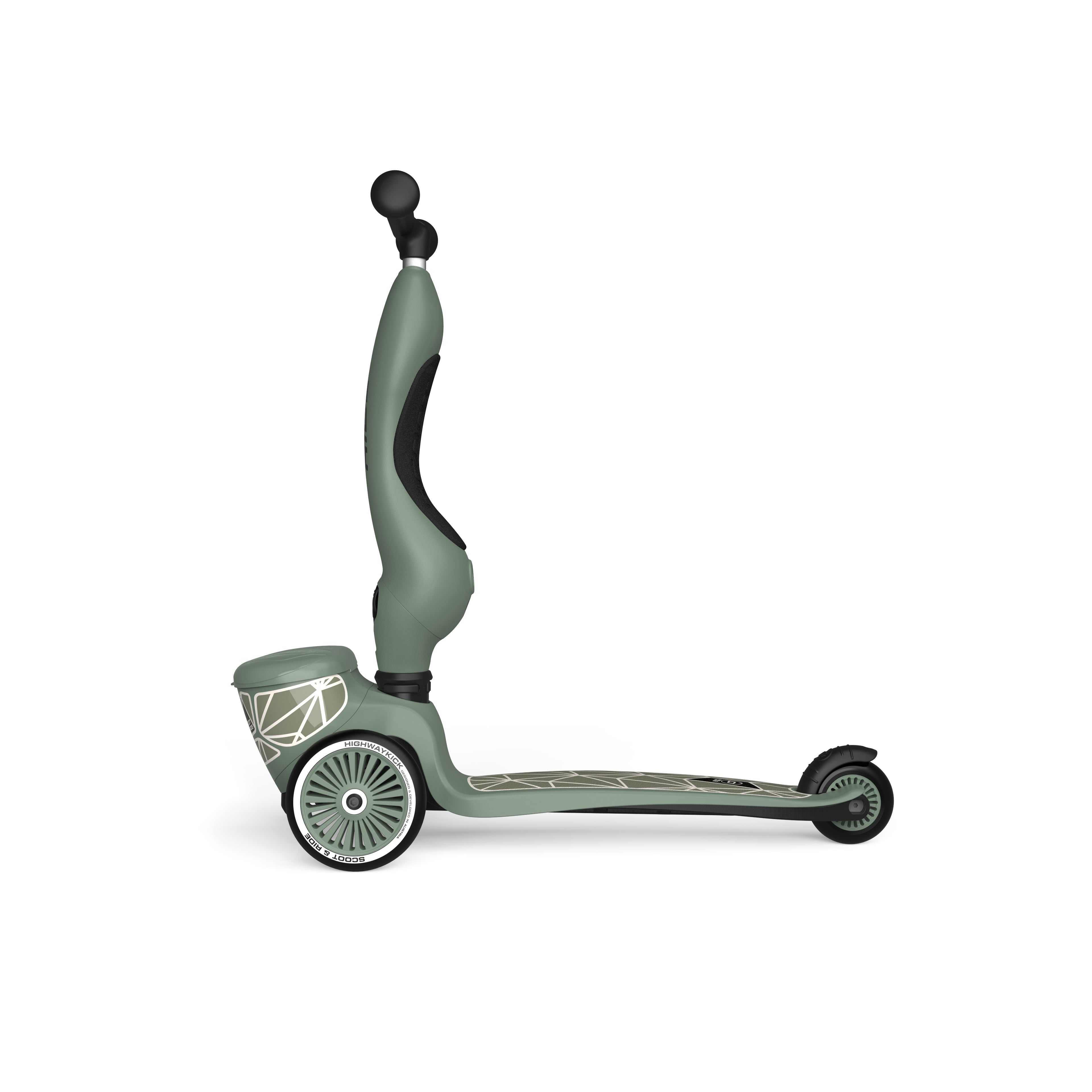 HighwayKick 1 Lifestyle Scooter and Ride On Toy Green Lines image 1