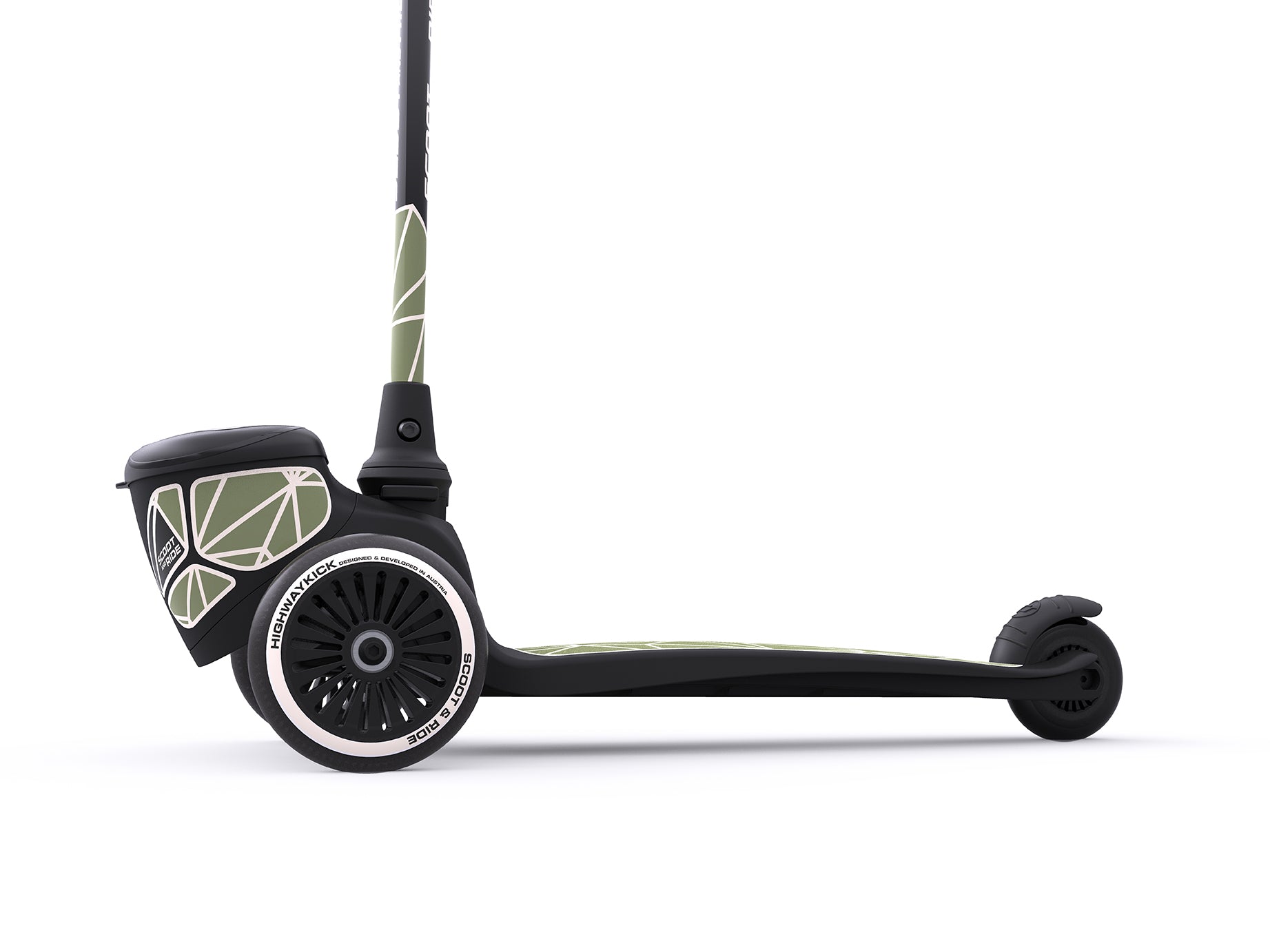 Highwaykick 2 Lifestyle Scooter Green Lines image 1