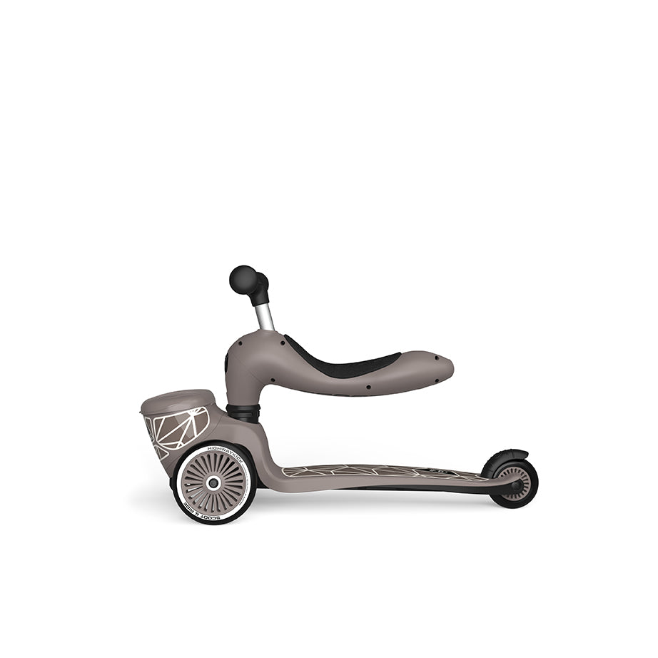 HighwayKick 1 Lifestyle Scooter and Ride On Toy Brown Lines
