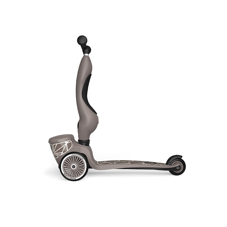 HighwayKick 1 Lifestyle Scooter and Ride On Toy Brown Lines