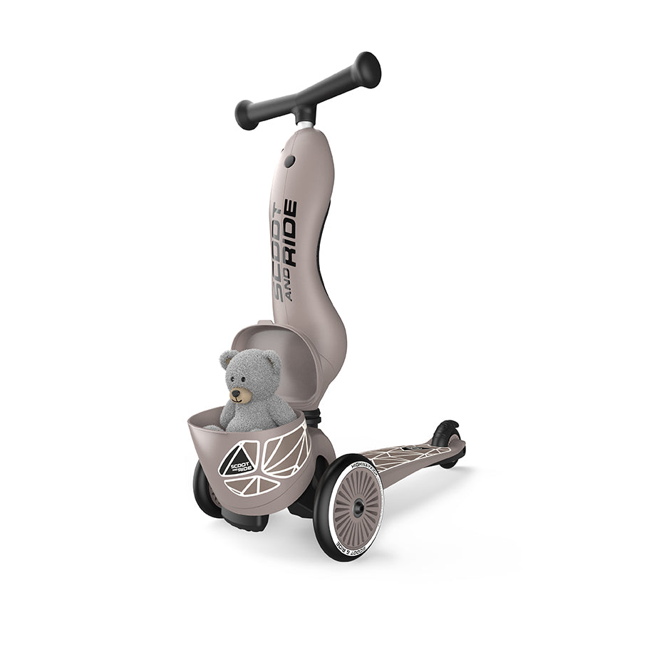 HighwayKick 1 Lifestyle Scooter and Ride On Toy Brown Lines