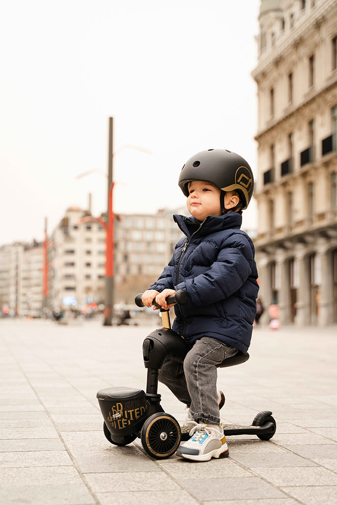 HighwayKick 1 Lifestyle Scooter and Ride On Toy Black Golden