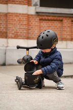 HighwayKick 1 Lifestyle Scooter and Ride On Toy Black Golden