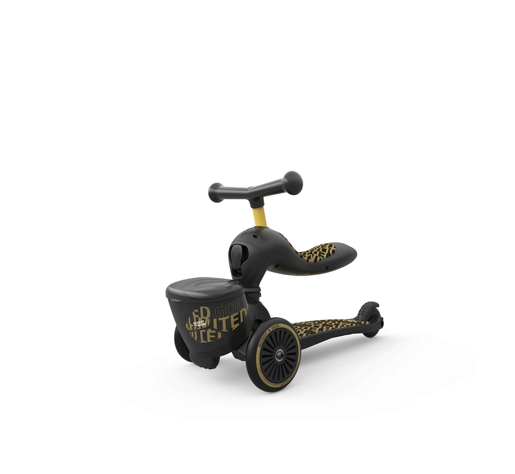 HighwayKick 1 Lifestyle Scooter and Ride On Toy Black Golden