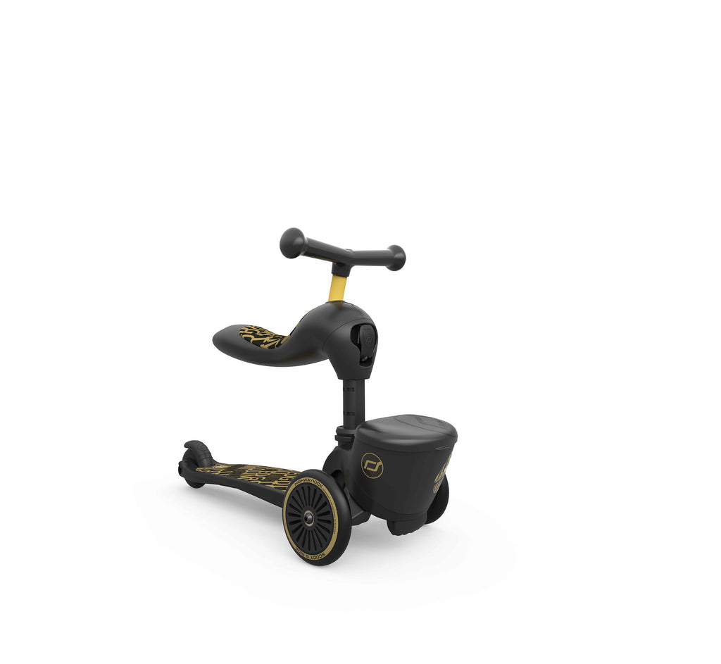 HighwayKick 1 Lifestyle Scooter and Ride On Toy Black Golden