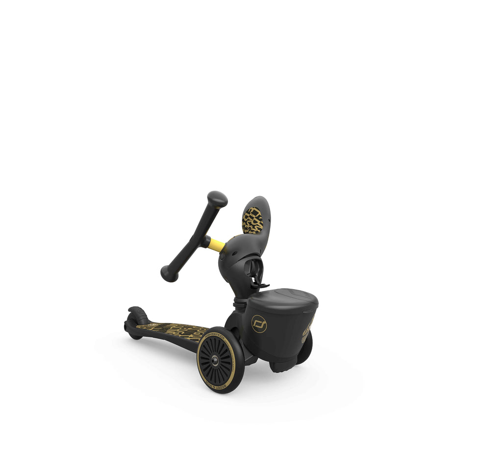 HighwayKick 1 Lifestyle Scooter and Ride On Toy Black Golden