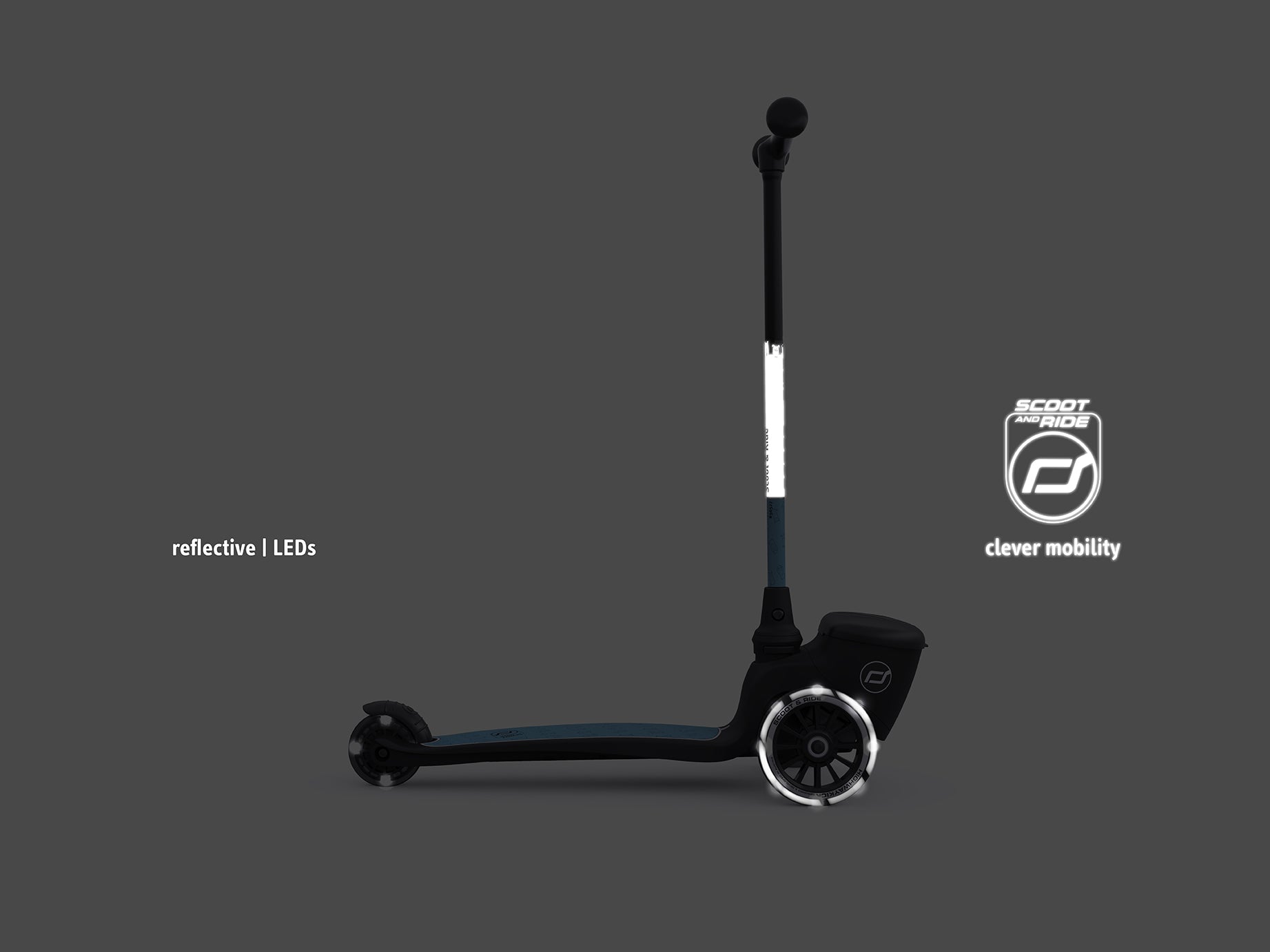 Highwaykick 2 Lifestyle Scooter Reflective Steel