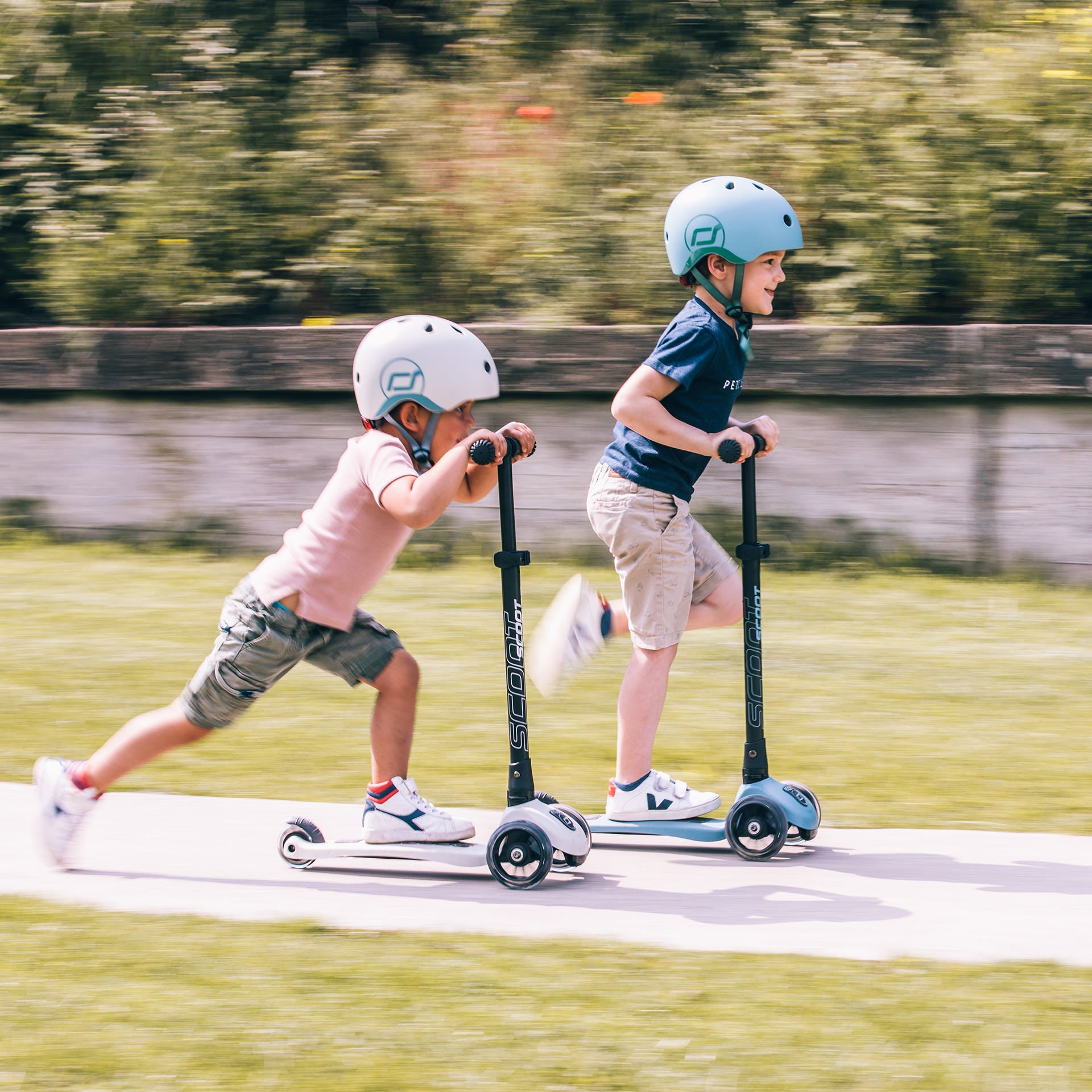 Kids Helmet in Steel – Small to Medium Size for 3-7 Year Old image 2