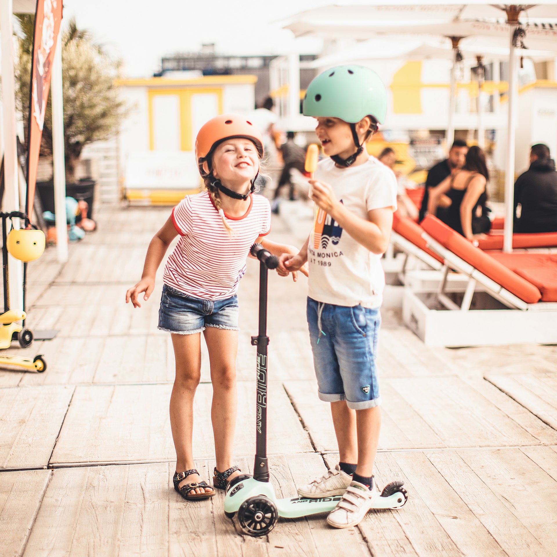 Kids Helmet in Kiwi – Small to Medium Size for 3-7 Year Old image 2