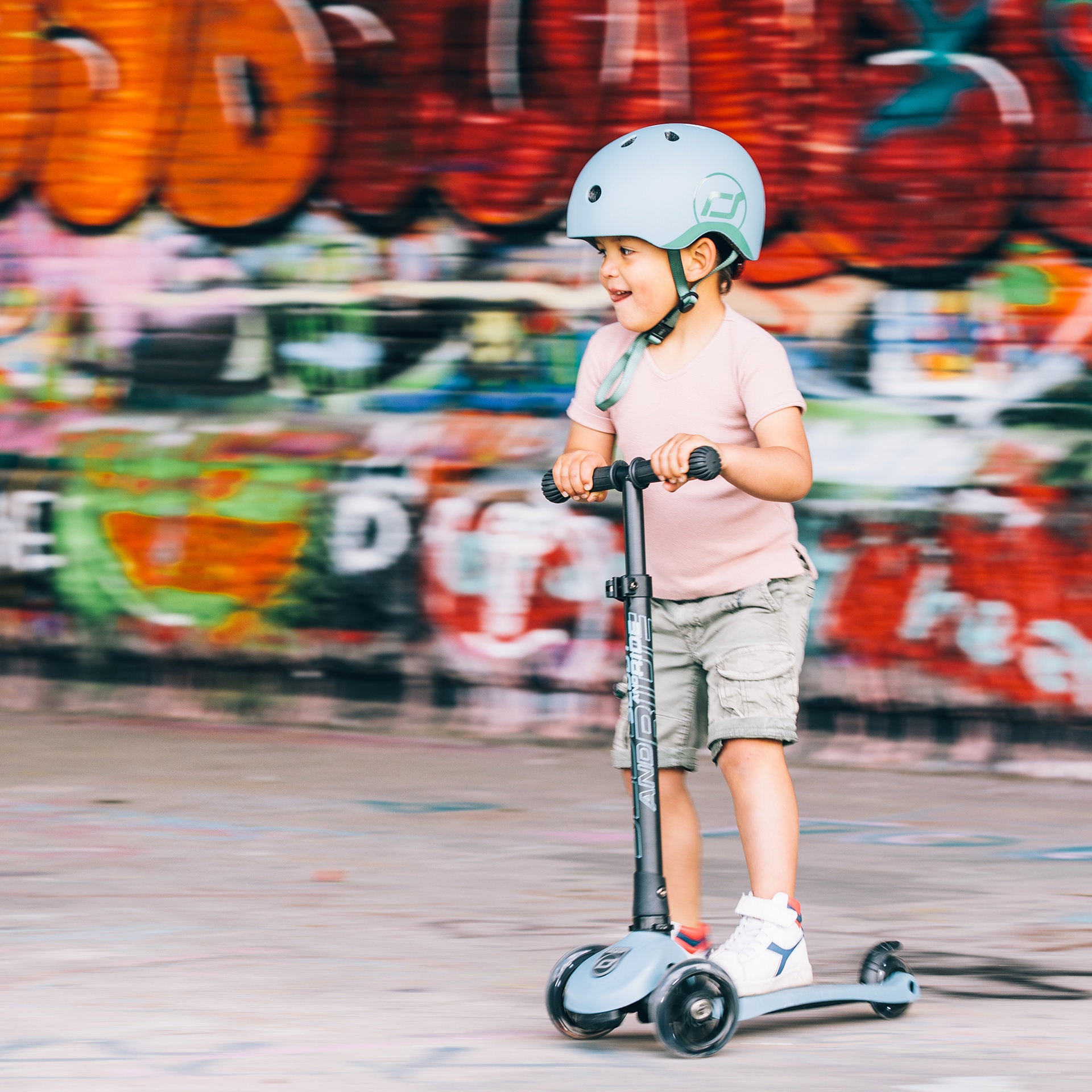 bike helmet size for 7 year old boy Kids Helmet in Steel – Small to Medium Size for 3-7 Year Old – Scoot and Ride USA